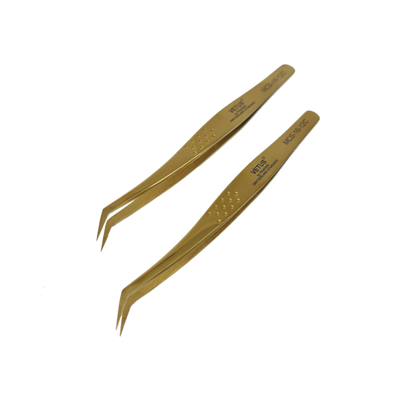 Vetus Eyelash Extension Tweezers - Slanted